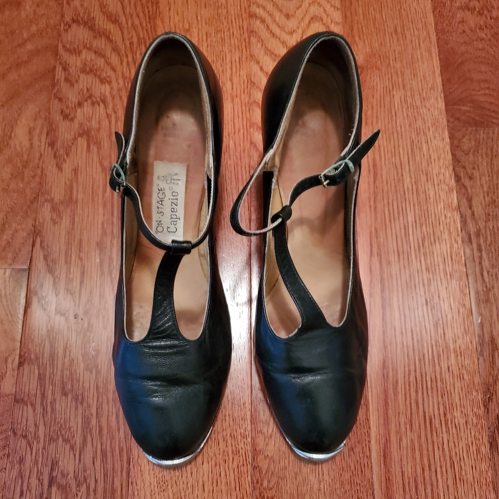 Vintage "On-stage" Capezio t-strap character tap shoes